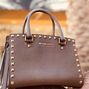 Michael Kors Selma Studded Satchel Bag